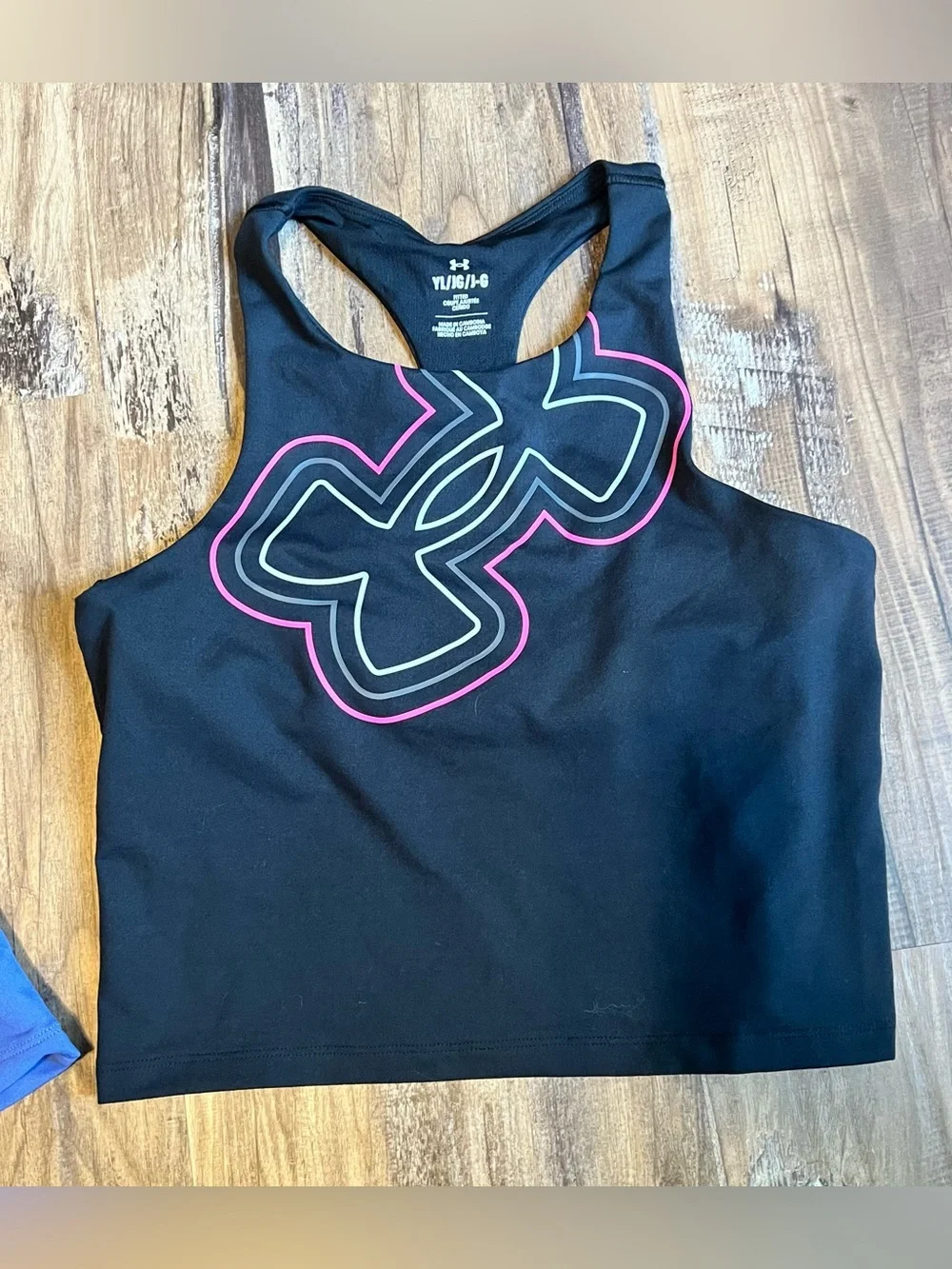 Under Armour Girls Motion Tank Tops, Size Large (14/16)-Set of 2